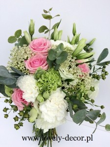 bukiet ślubny z kwiatów mieszanych (2)
